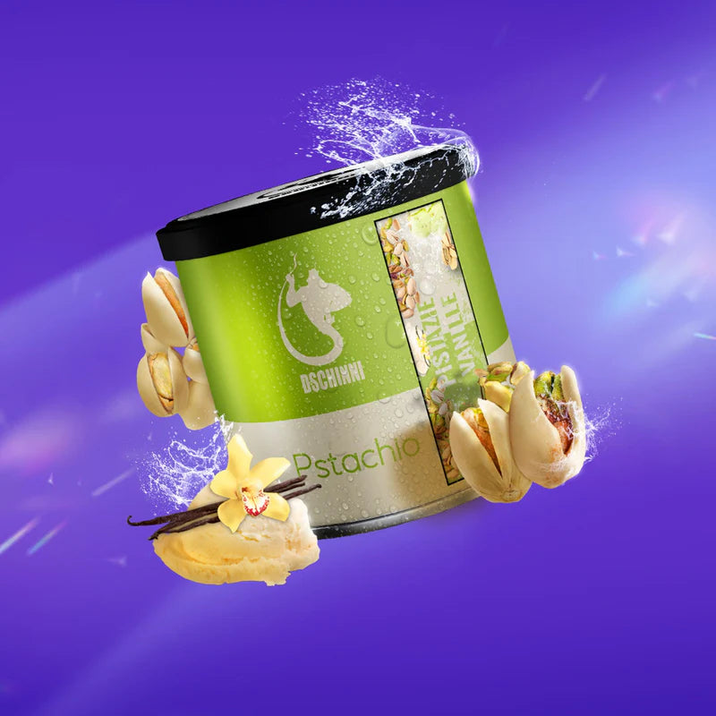 Dschinni 200g Shisha Tabak - Pistachio - Persische Pistazie, Vanille