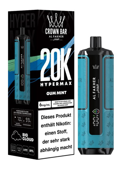AL FAKHER - HyperMax - 20.000 Züge - Gum Mint