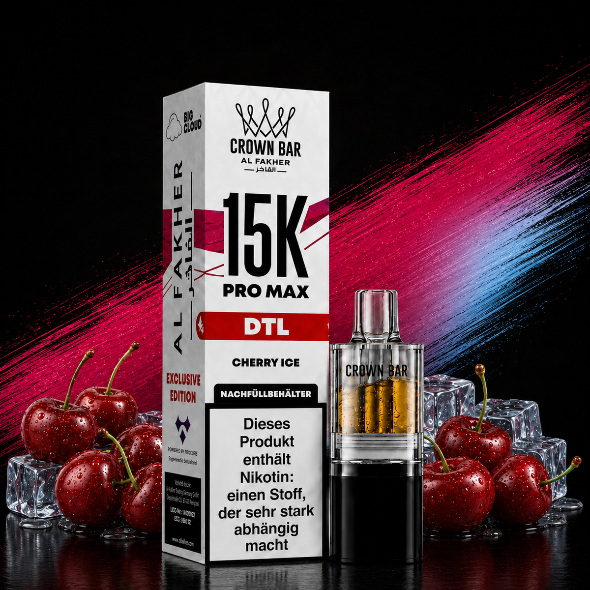 Al Fakher 15K Pro Max | POD | Cherry Ice