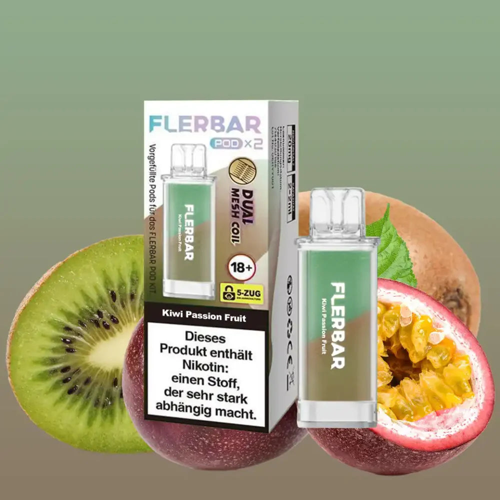 Flerbar Pod Kiwi Passion Fruit 2x2ml
