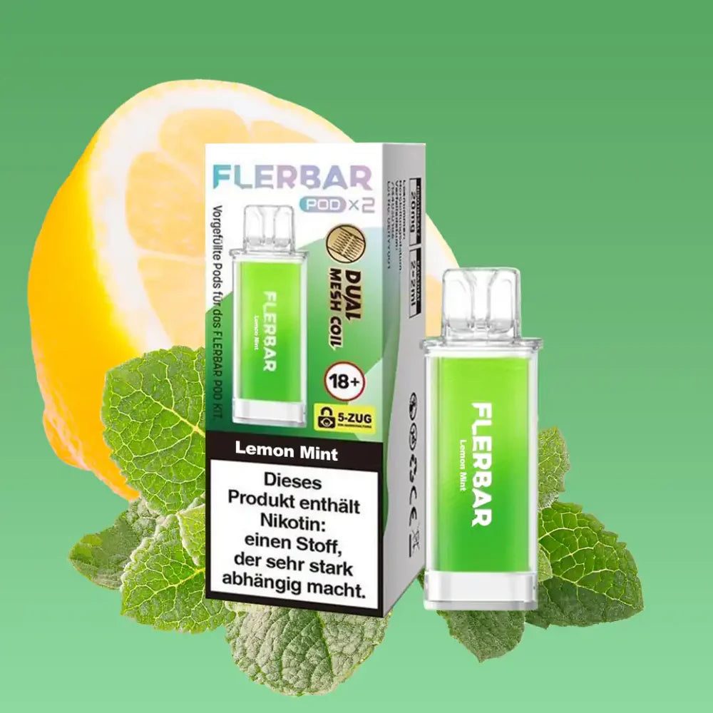 Flerbar Pod Lemon Mint 2x2ml