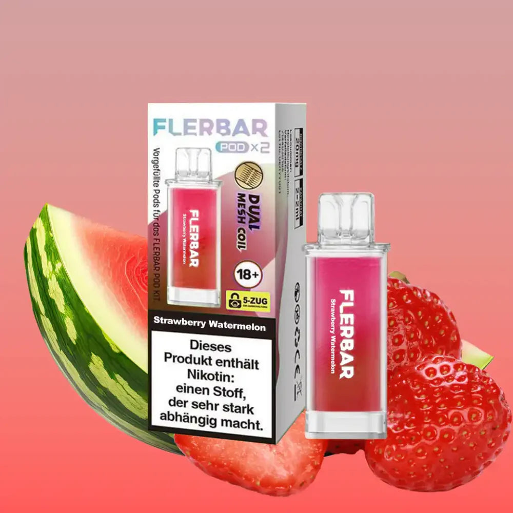 Flerbar Pod Strawberry Watermelon 2x2ml