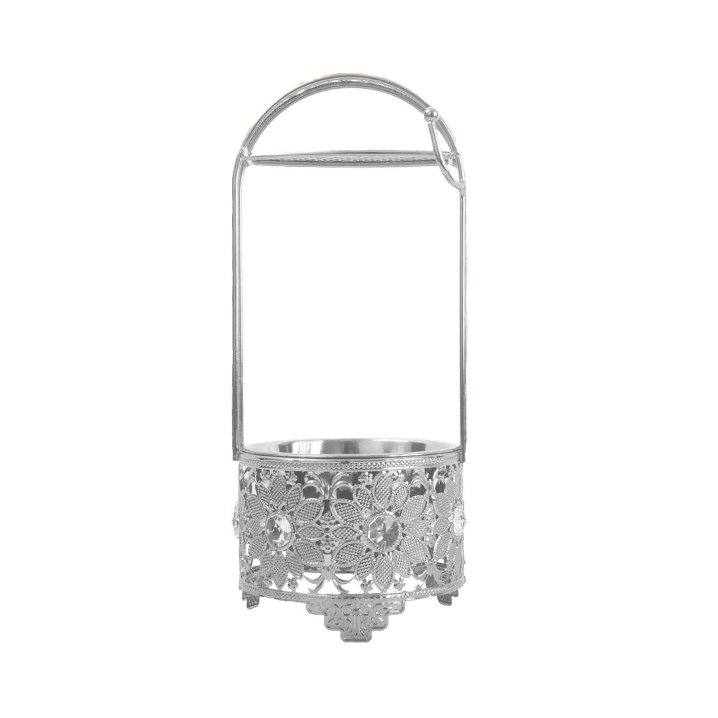 Laziza - Kohlekorb #1 Silber 49cm