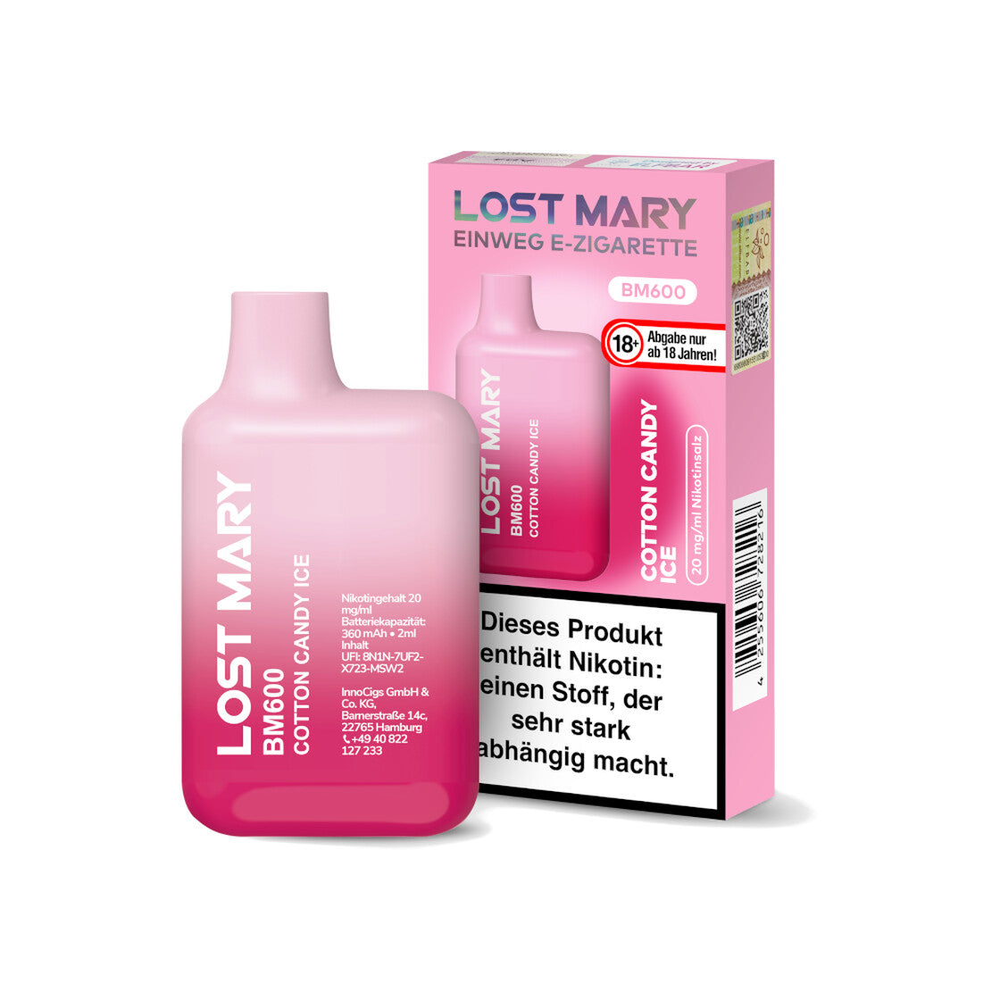 Lost Mary BM600 | Cotton Candy Ice 20mg