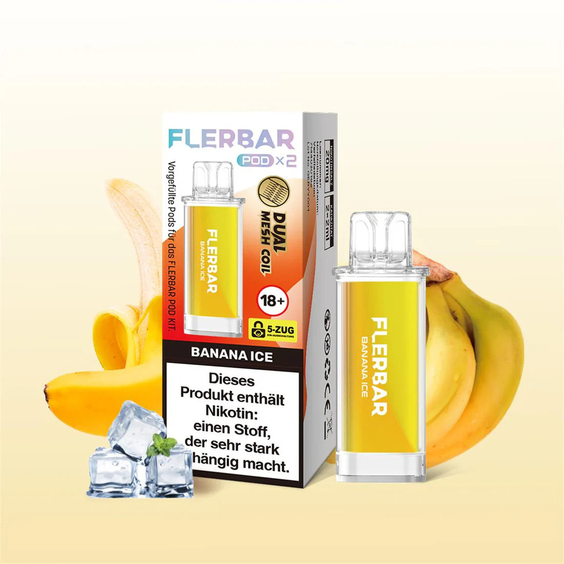 Flerbar Pod Banana Ice 2x2ml