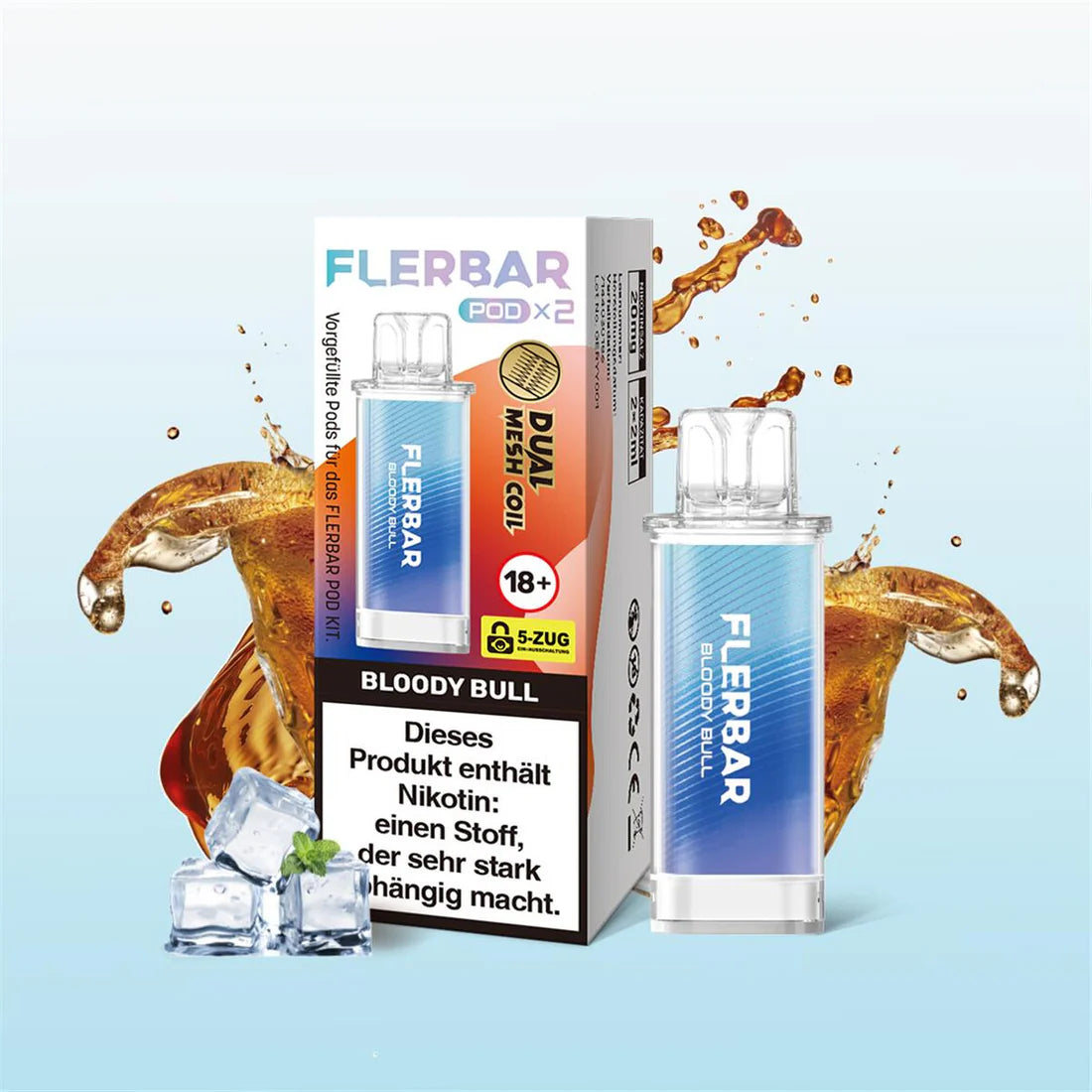 Flerbar Pod Bloody Bull 2x2ml