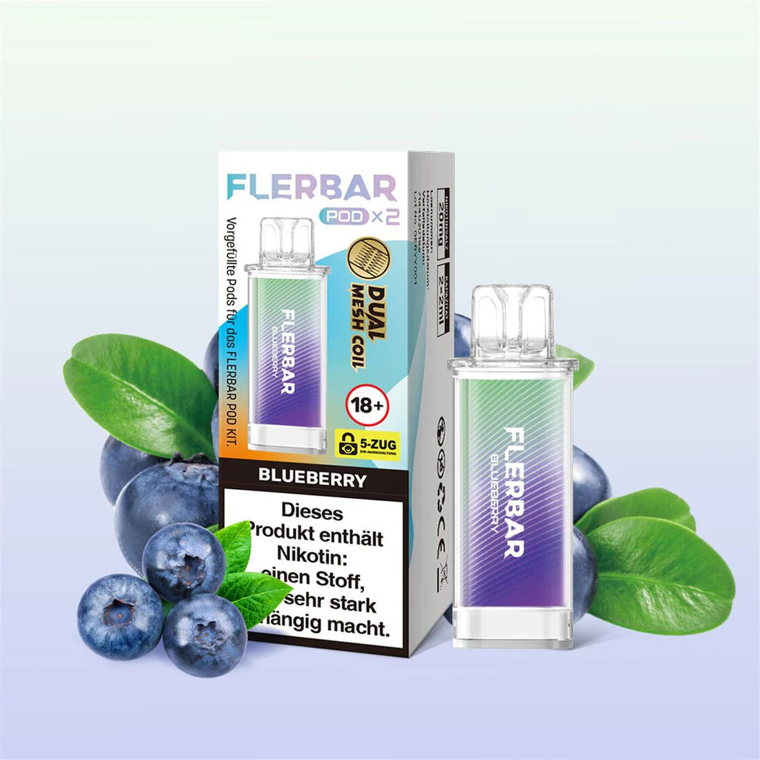 Flerbar Pod Blueberry 2x2ml.
