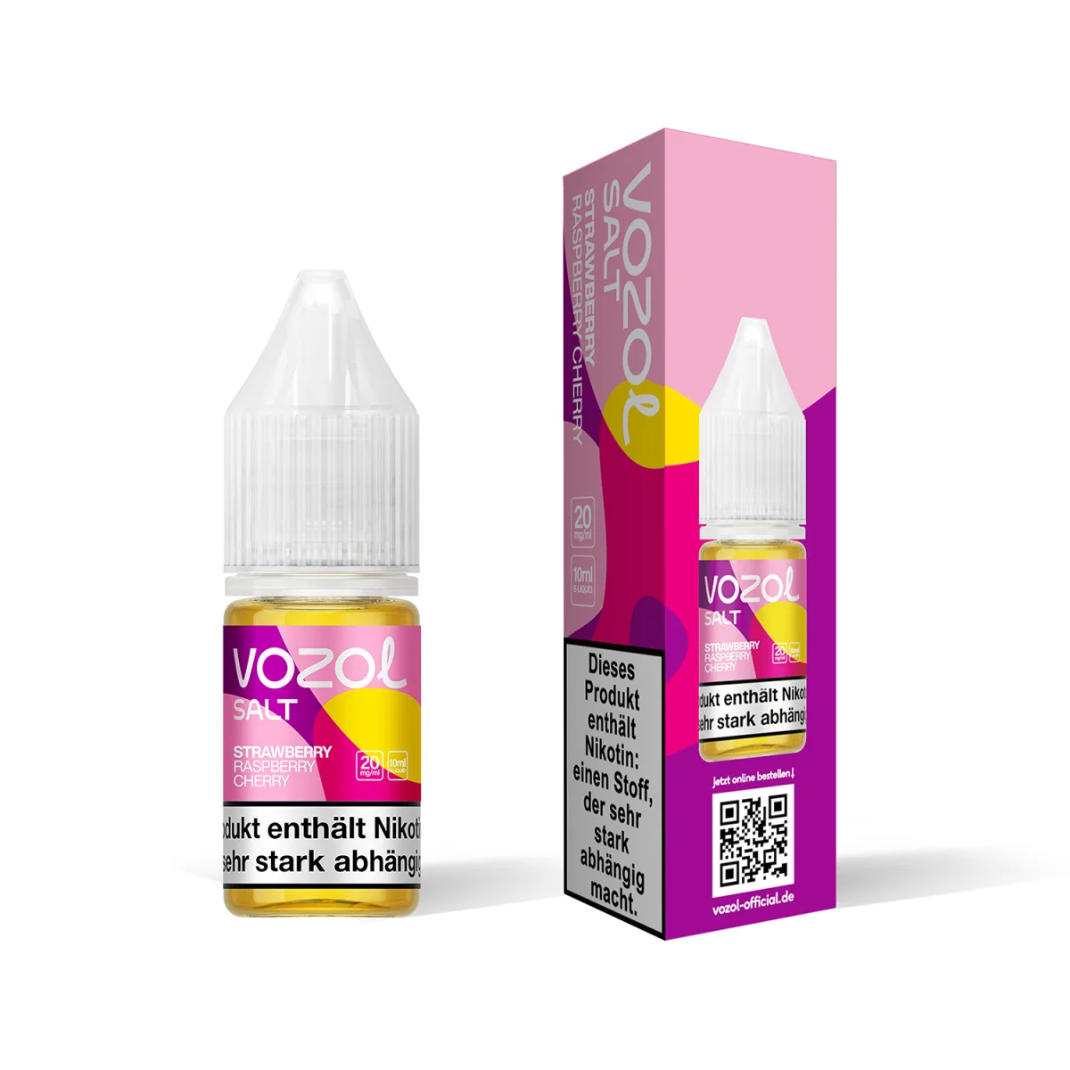 Vozol Salz Liquid 20 mg/ml - Strawberry Rapsberry Cherry