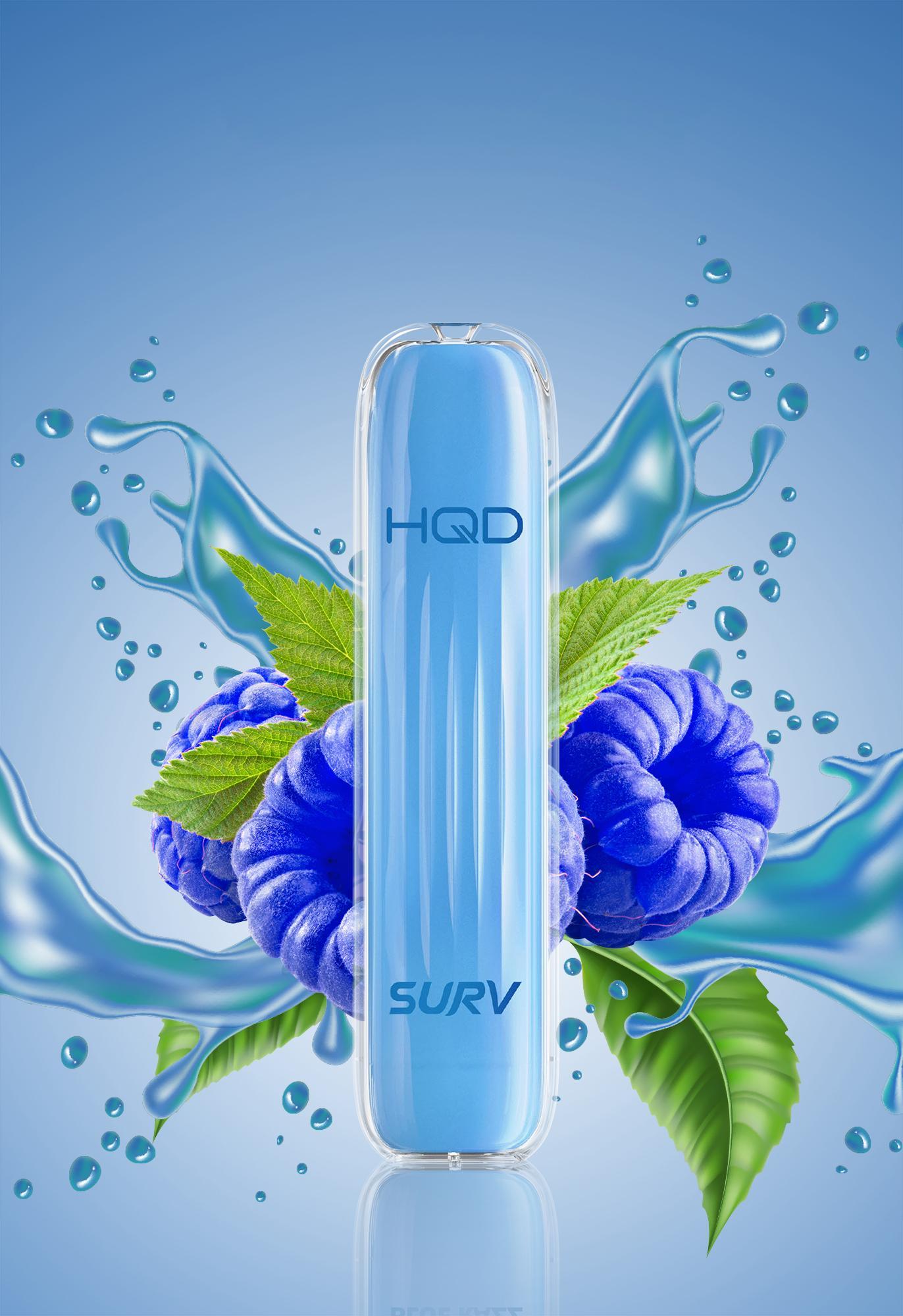 HQD SURV - 600 Züge - Blue Razz