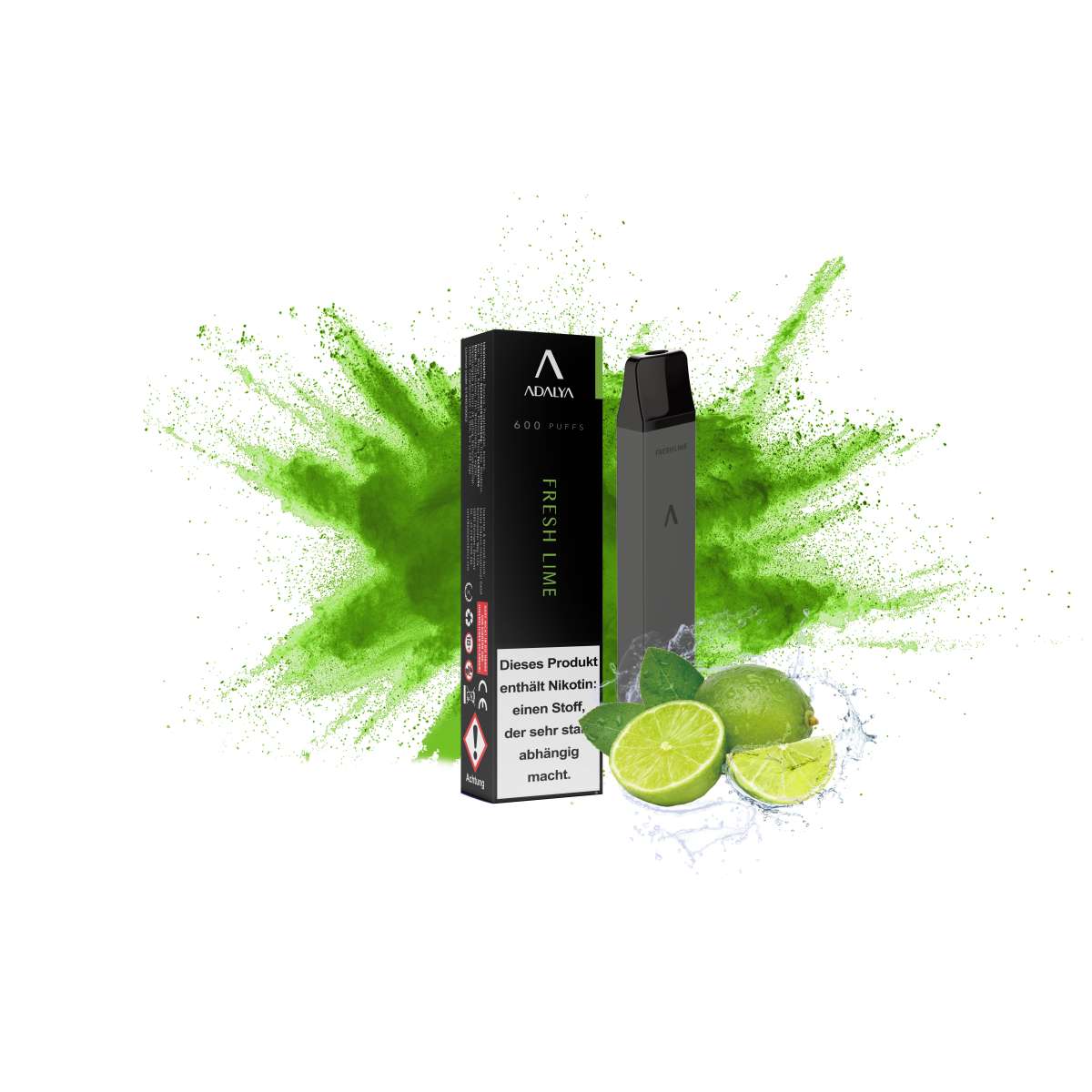 Adalya Vapes - 600 Züge - Fresh Lime