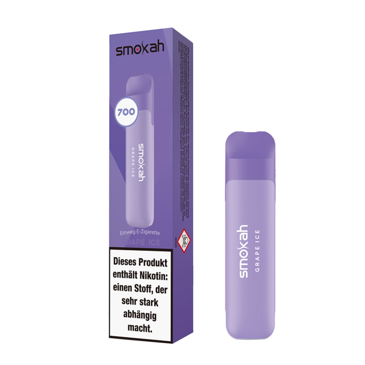 Smokah Glamee - 700 Züge - Grape Ice
