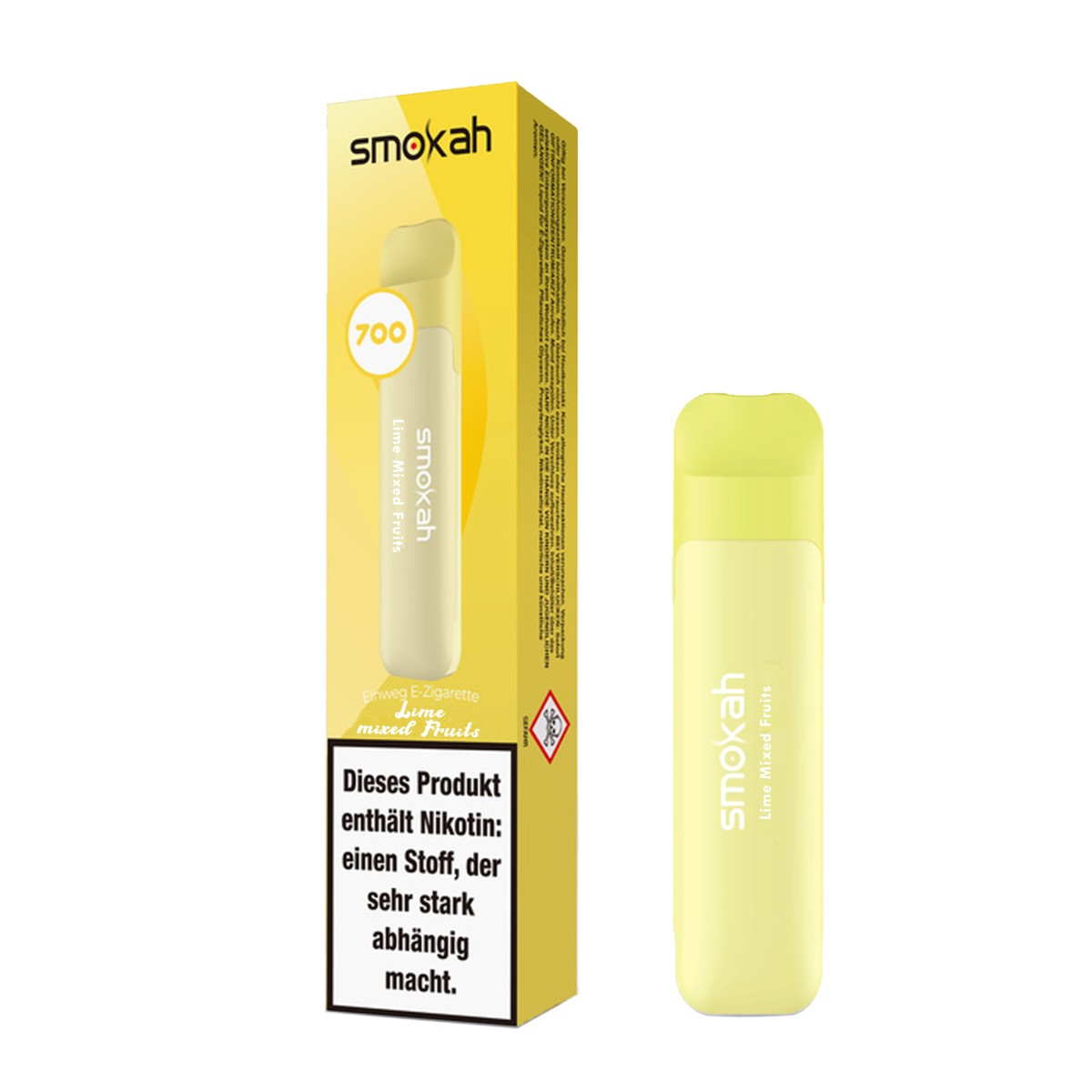 Smokah Glamee - 700 Züge - Lime Mixed Fruits