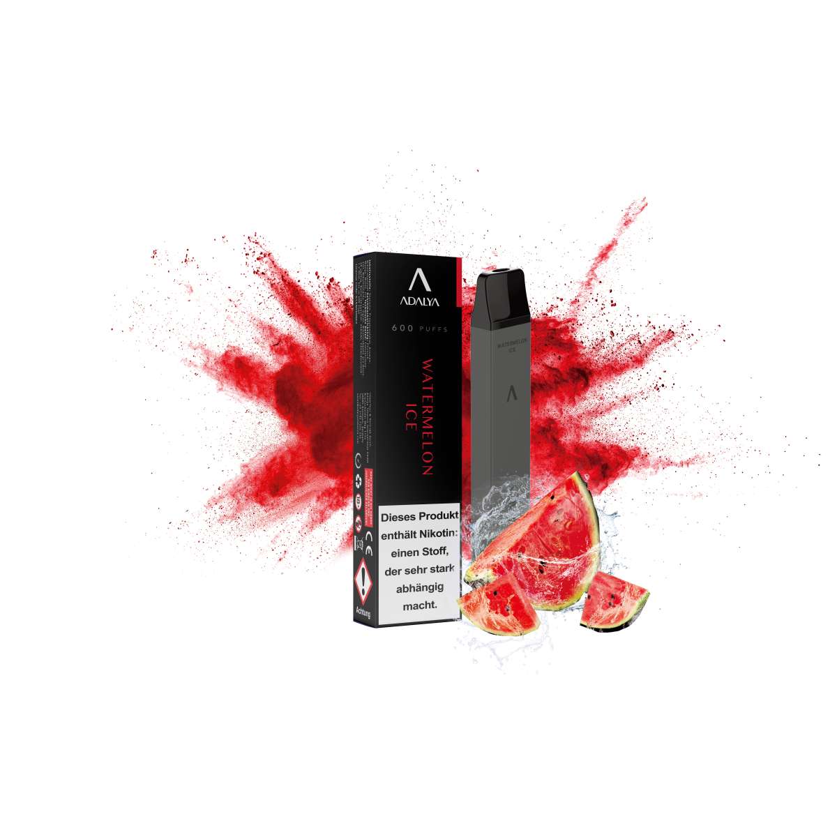 Adalya Vapes - 600 Zge - Watermelon Ice SHISHA-HAUS DORTMUND Adalya Vapes - 600 Zge - Watermelon Ice SHISHA-HAUS DORTMUND