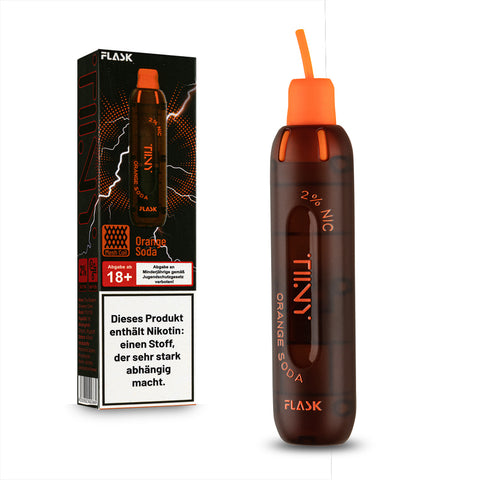 Flask TIINY Disposable E-Zigarette Vape - Orange Soda