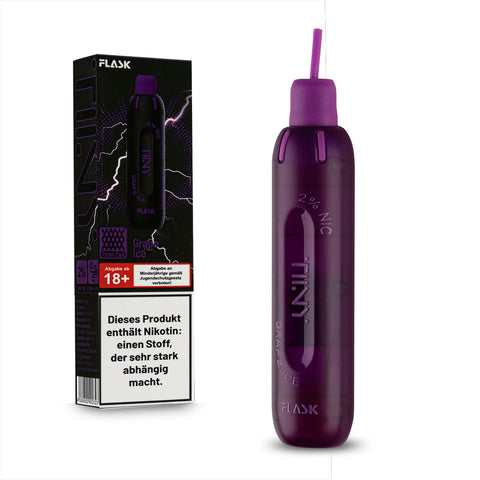Flask TIINY Disposable E-Zigarette Vape - Grape Ice