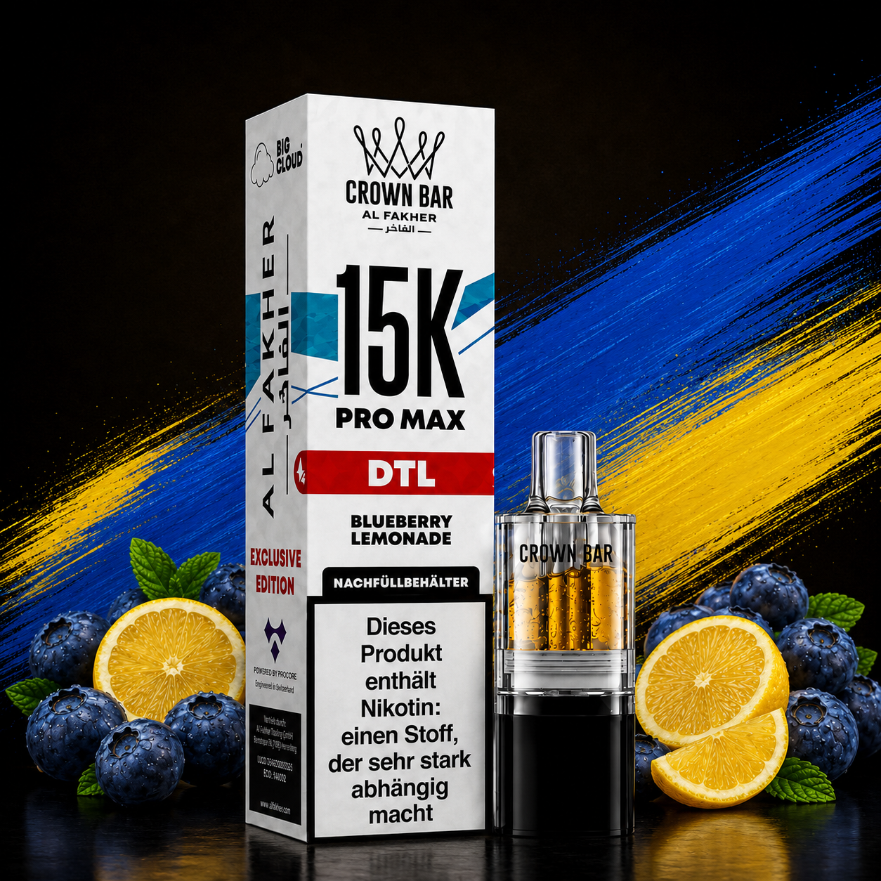 Al Fakher 15K Pro Max | POD | Blueberry Lemonade