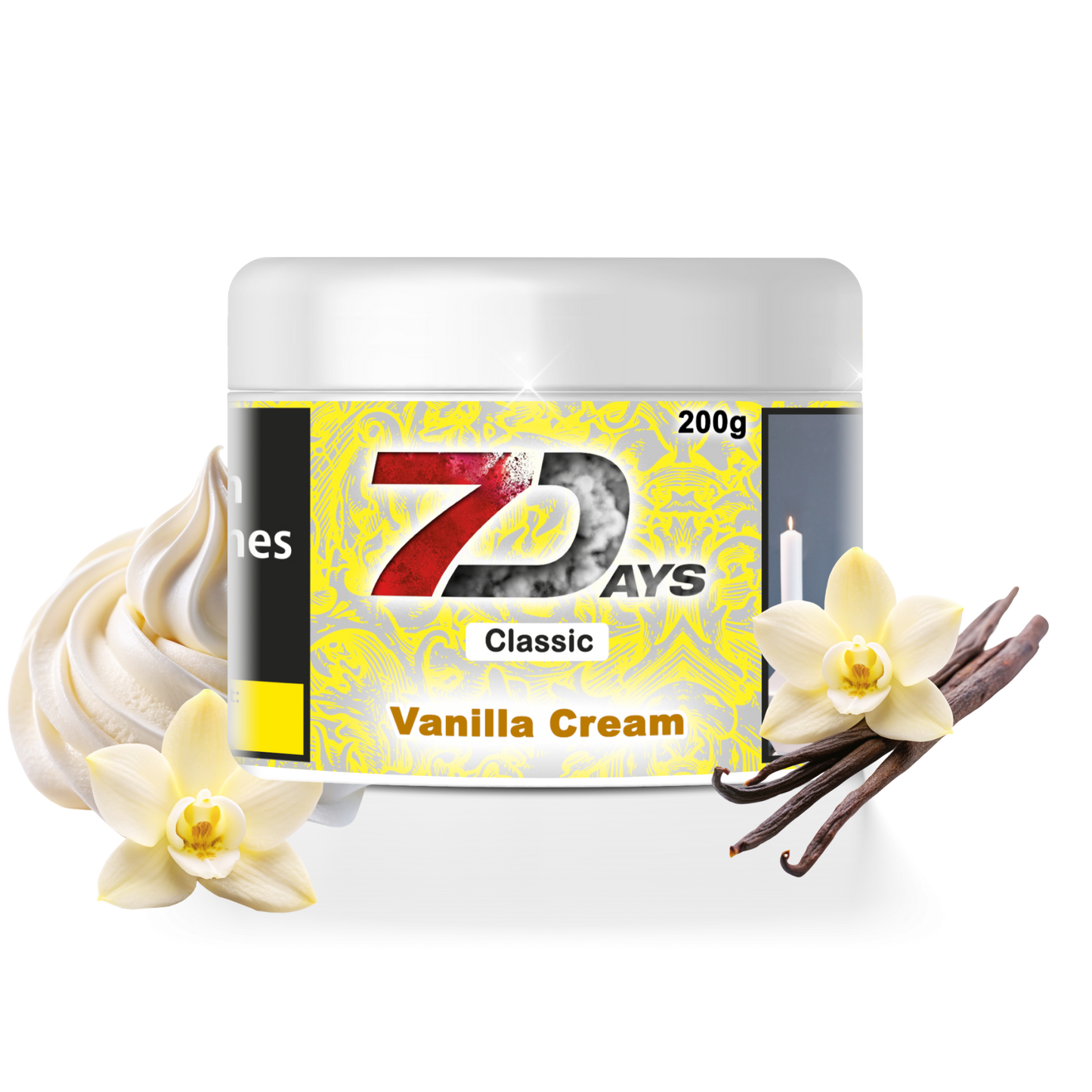 7 Days Classic Shisha Tabak - Vanilla Cream 200g