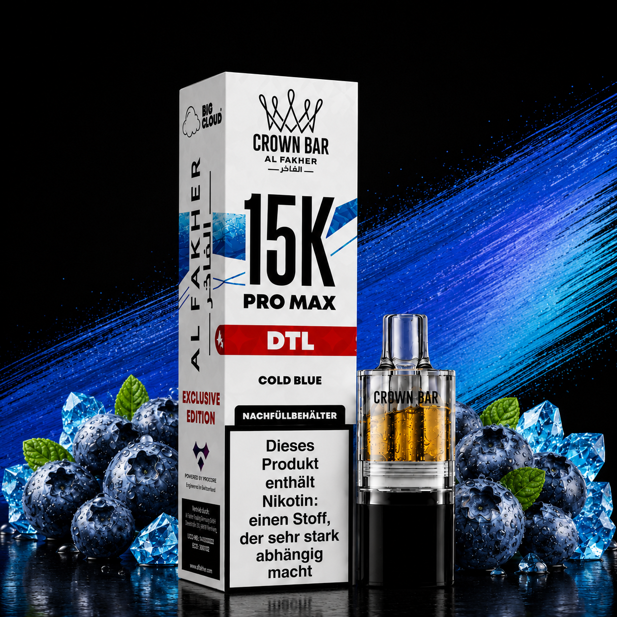 Al Fakher 15K Pro Max | POD | Cold Blue