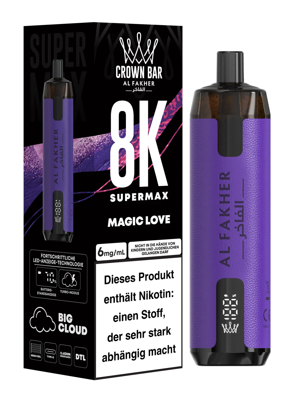 AL FAKHER - SuperMax - 8.000 Züge - Magic Love