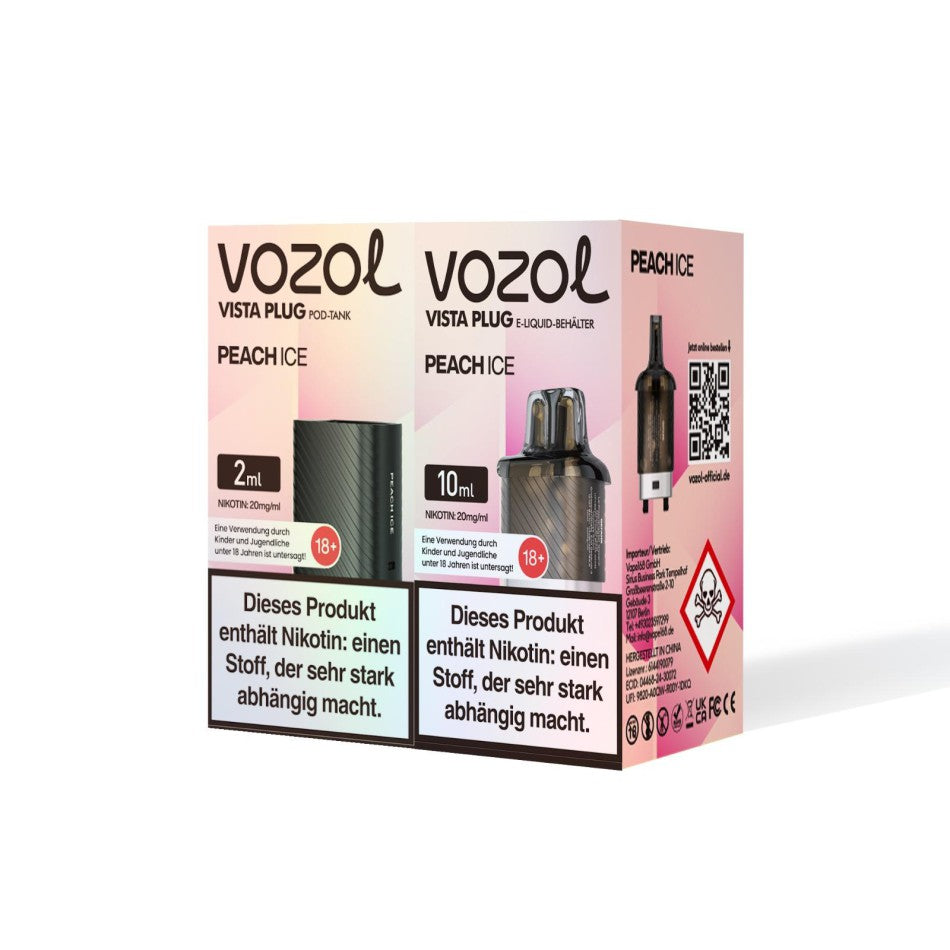 Vozol Vista Plug |  Pod Tank  | Peach Ice