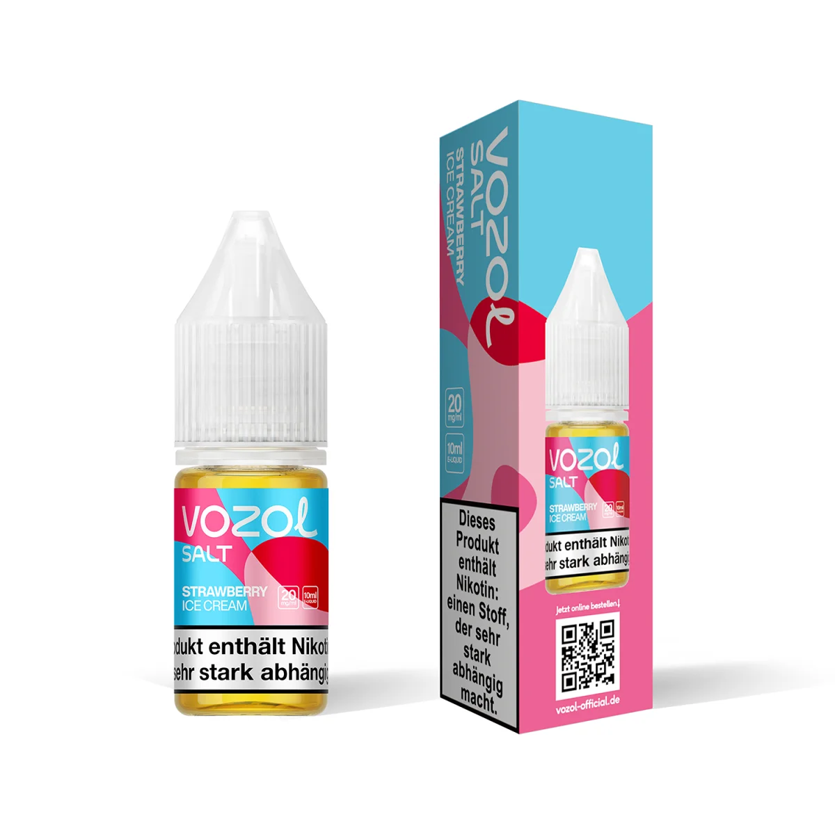Vozol Salz Liquid 20 mg/ml - Strawberry Ice Cream