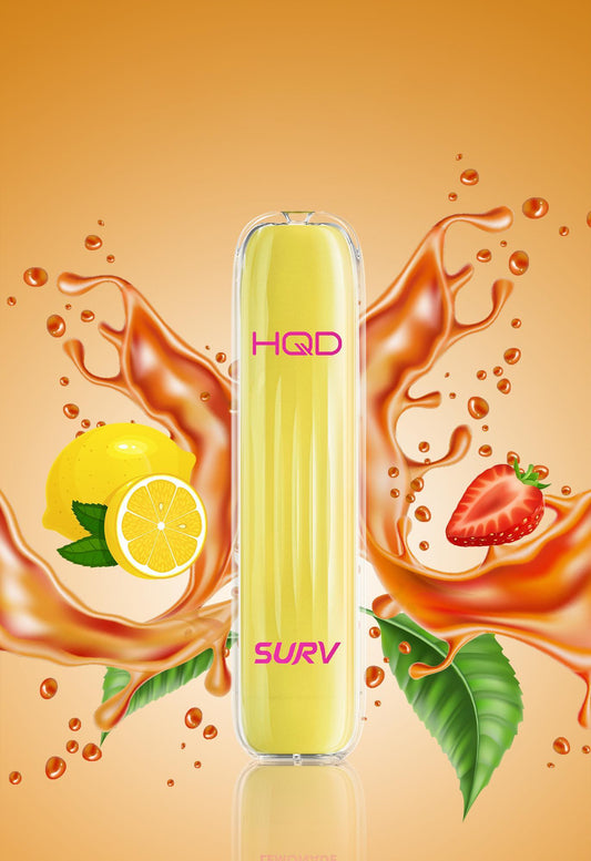 HQD SURV - 600 Züge - Strawberry Lemon