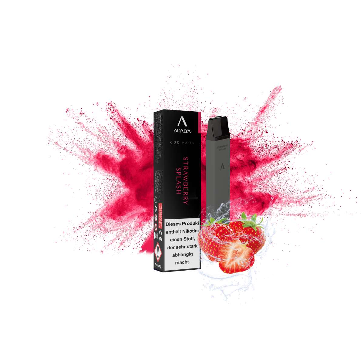 Adalya Vapes - 600 Züge - Strawberry Splash