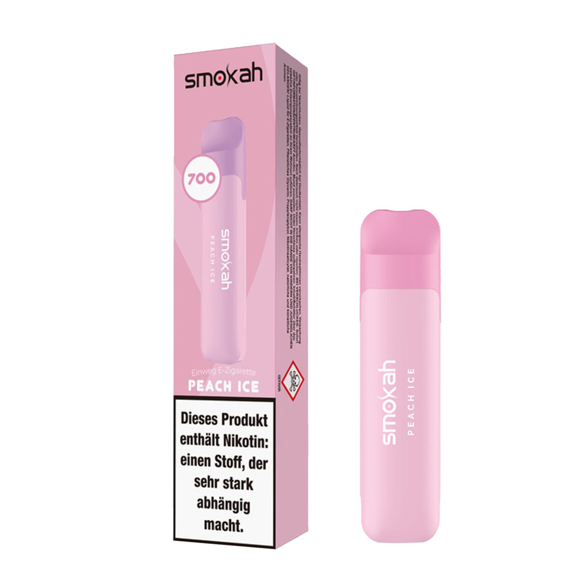 Smokah Glamee - 700 Züge - Peach Ice