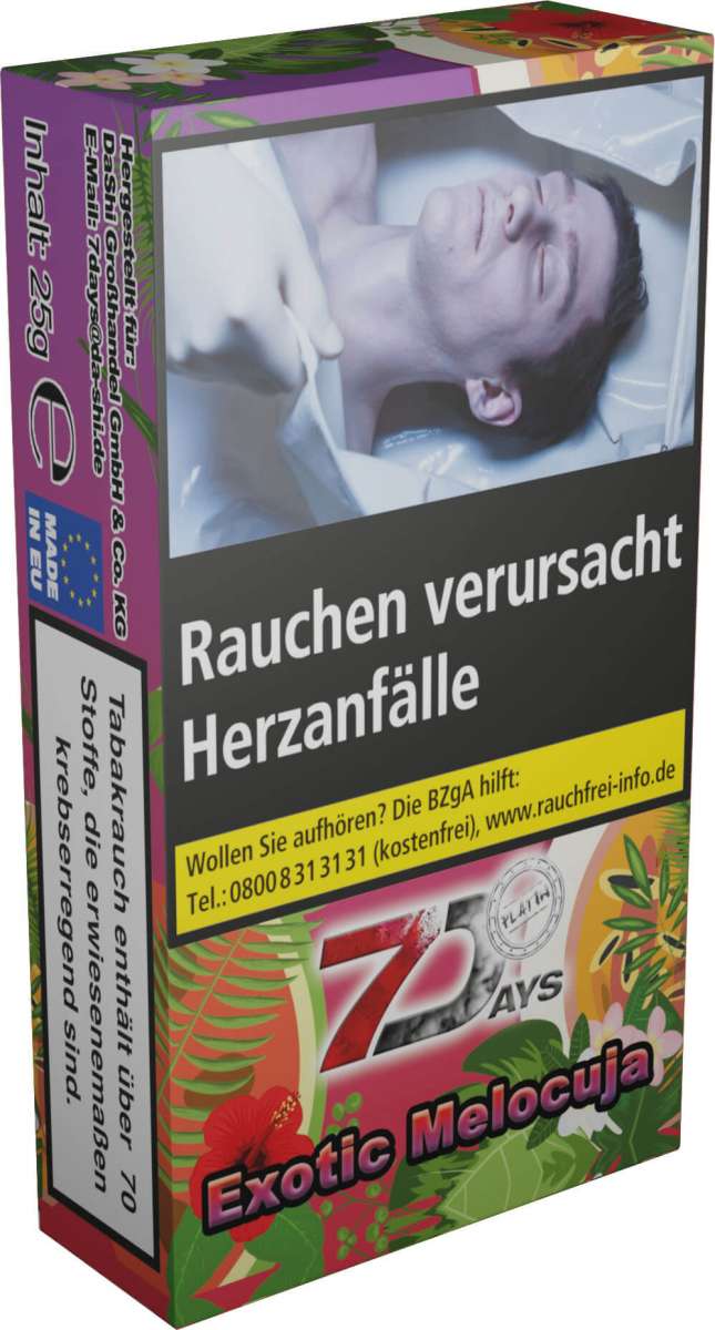 7Days Platin - Exotic Melocuja - 25 Gramm